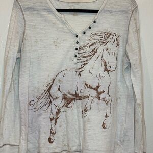 Natural Reflections Cream Knit Top